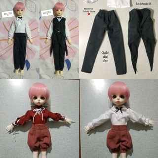 Bjd 1/6 - set 07 áo quần kiểu ouji hoàng tử vừa với búp bê bjd 1/6, 1/4, 1/3