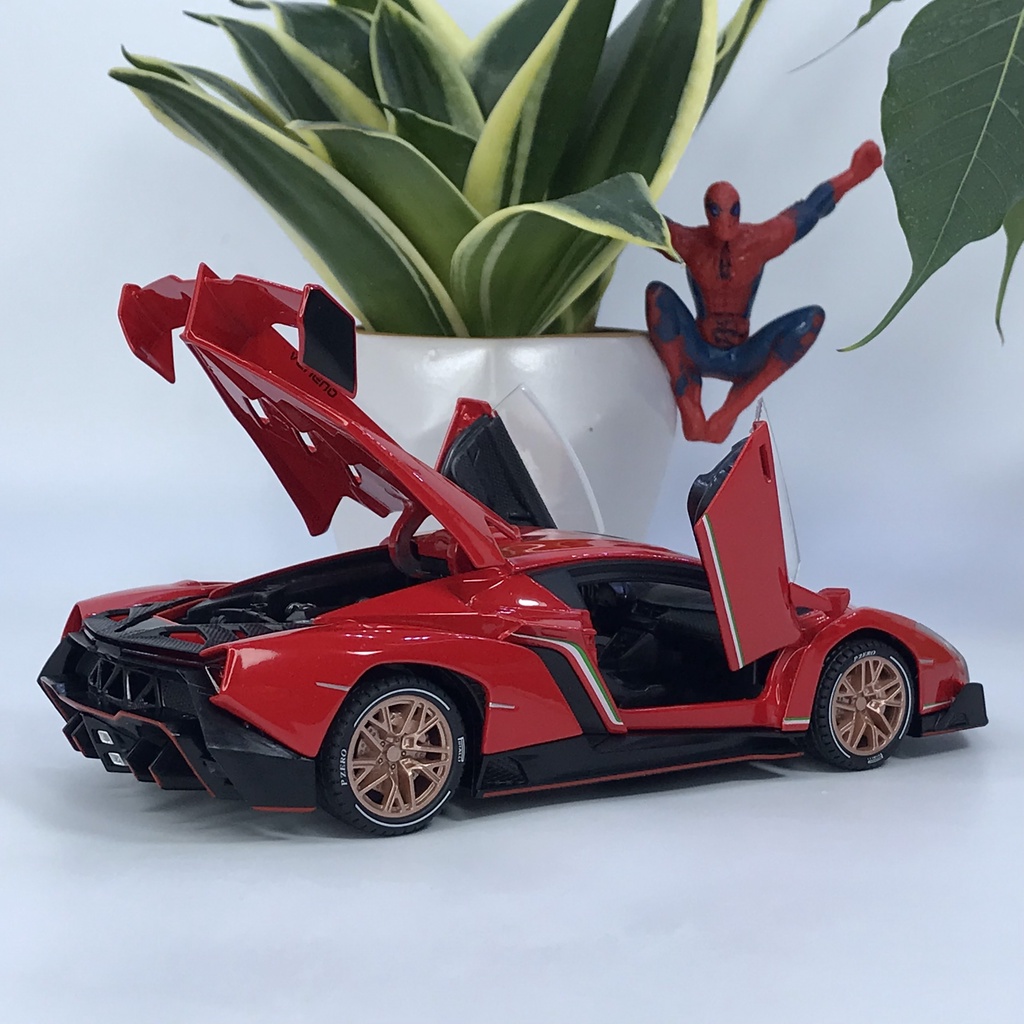 Mô hình siêu xe Lamborghini Veneno tỷ lệ 1:24 bằng kim loại mẫu xe đắt nhất của Lamborghini