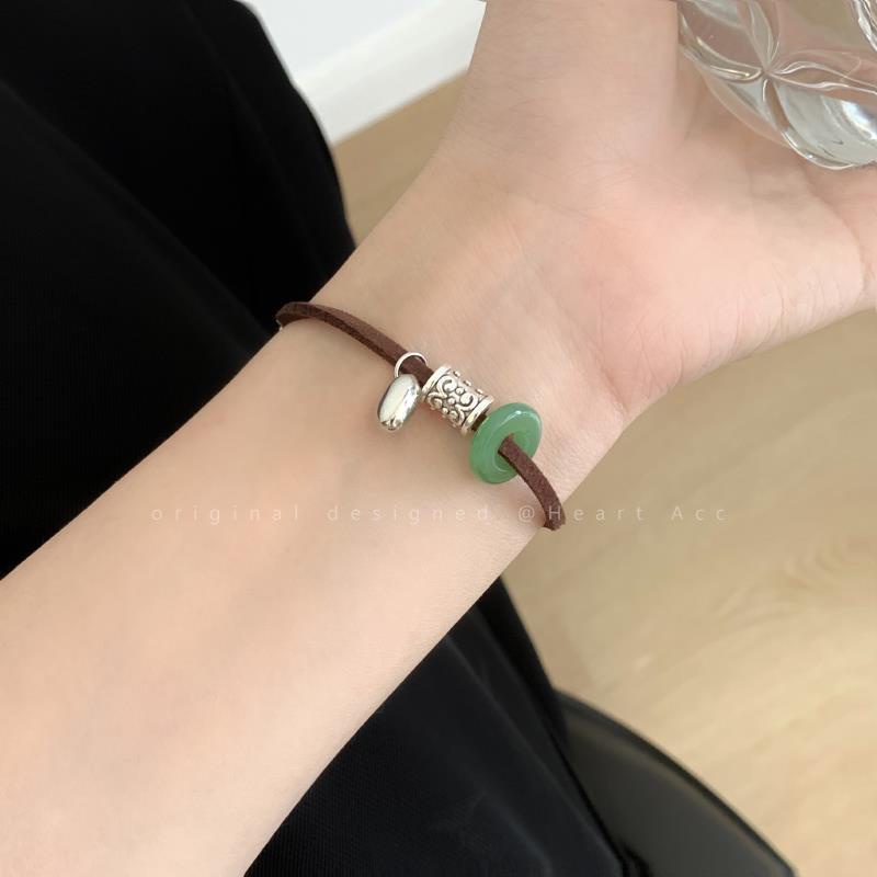 Vòng Tay Mặt Trái Tim Đính Đá May Mắn Cho Cặp Đôi
