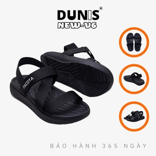 Giày sandal quai chéo nam nữ Facota V6 R01 FULL ĐEN