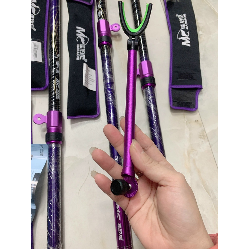 Gác cần câu MC tím chuyên săn hàng, Gác MC Tím JIADIAONI 20H hàng chính hãng