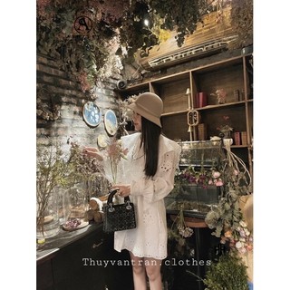 Váy Sơmi Cổ Ren Thuyvantran Ashley
