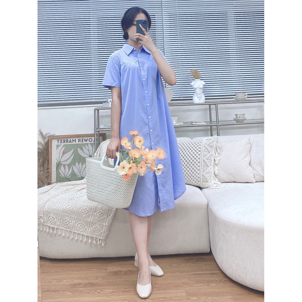 Váy Sơ Mi Thắt Eo - TVH123