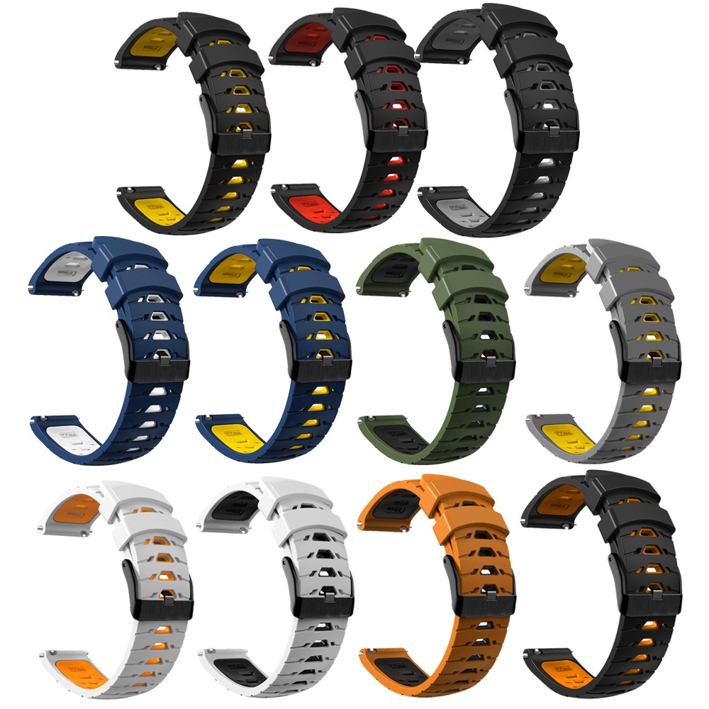 Dây Đeo Silicon 22mm 20mm Chống Nước Tháo Gỡ Nhanh Cho garmin forerunner 265 255 745 645 245 158 55 move