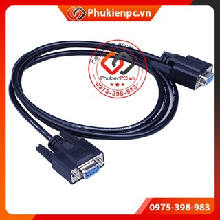 Dây cáp COM DB9 RS232C nối chéo 2-3 dài 3M (Female to Female) đầu đúc