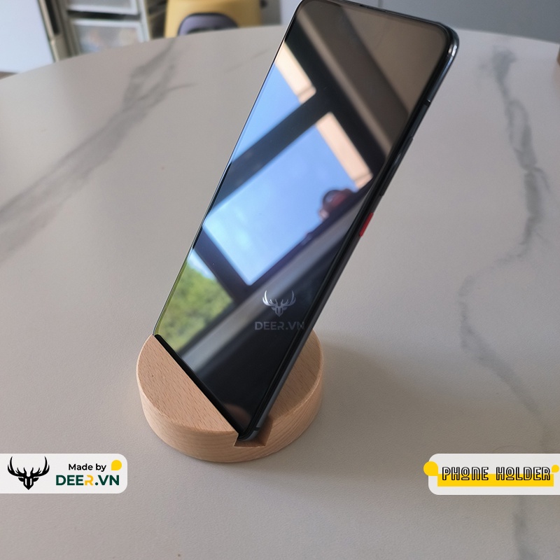 DEER - Giá Đỡ Điện Thoại Máy Tính Bảng Bằng Gỗ - Deer Phone Holder