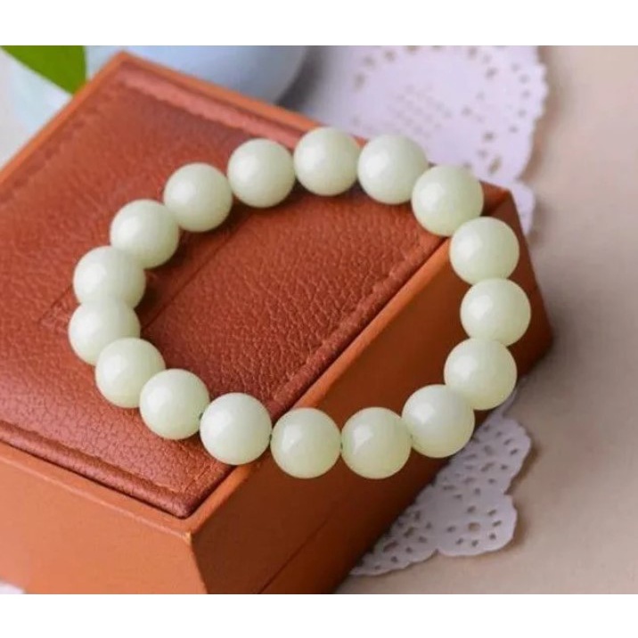 Vòng Tay Chuỗi Hạt Đá Dạ Quang Màu Xanh Lá - Vòng Tay Chuỗi Nhựa Phát Dạ Quang