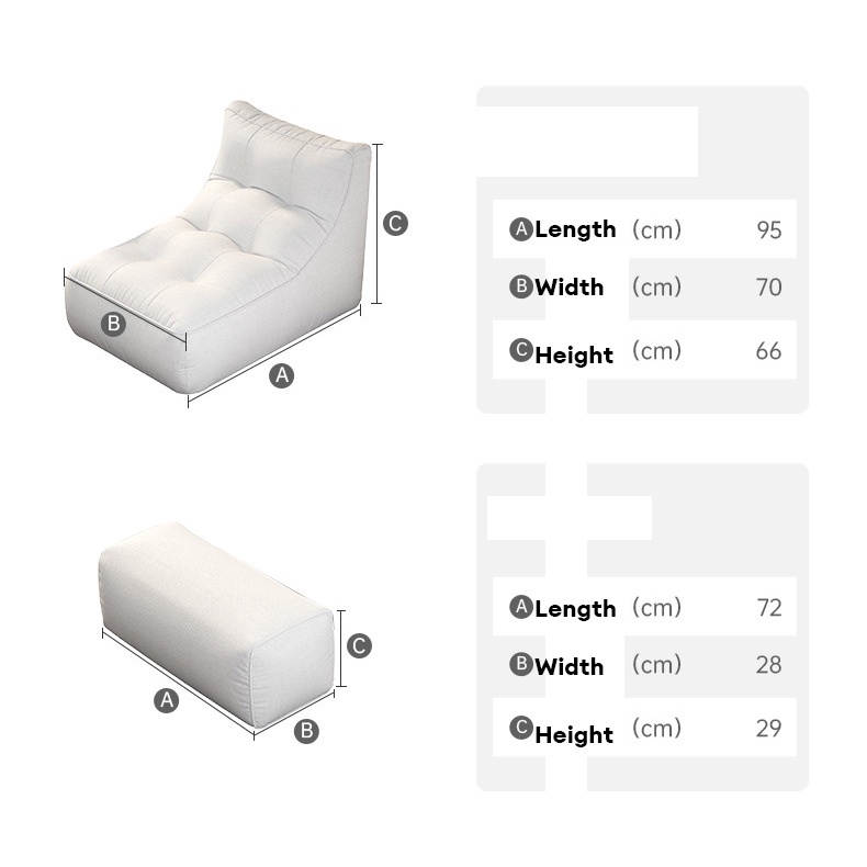 Nafenai Ghế sofa dạng đơn phong cách hiện đại đơn giản dành cho nhà cửa