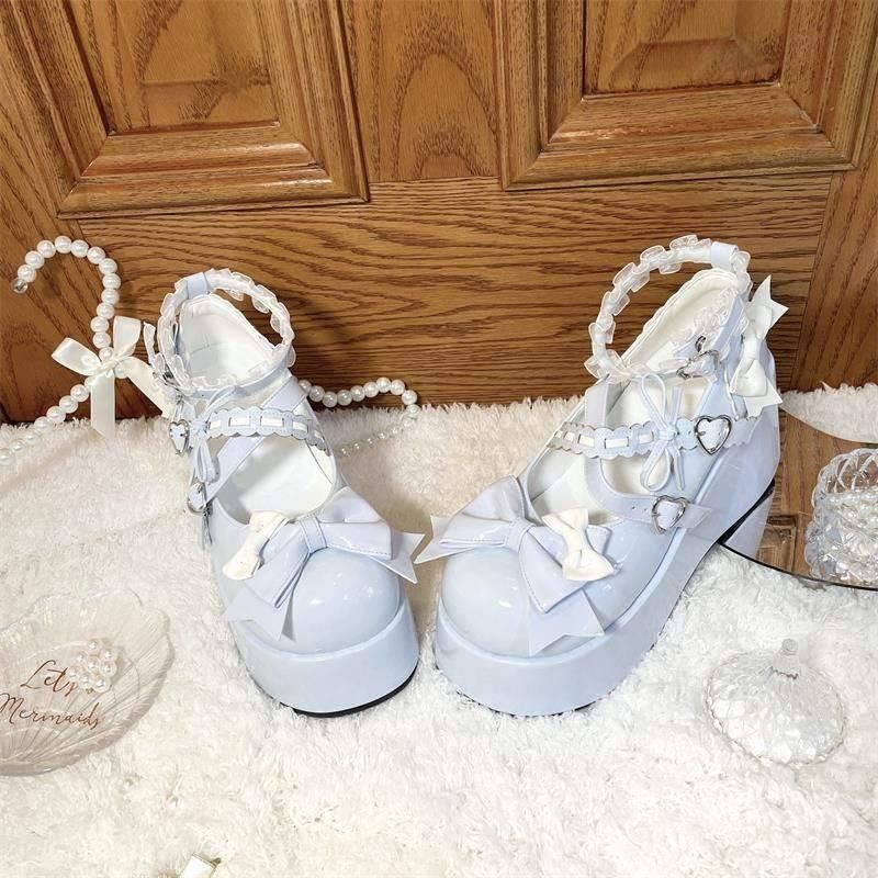 Giày Búp Bê Da Phong Cách Lolita Xinh Xắn Cho Nữ Y2k