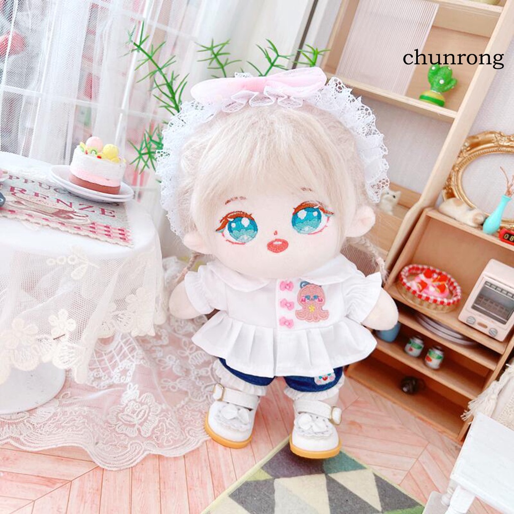 Búp Bê Vải Cotton 20cm Họa Tiết Hoạt Hình Dễ Thương Cho Bé