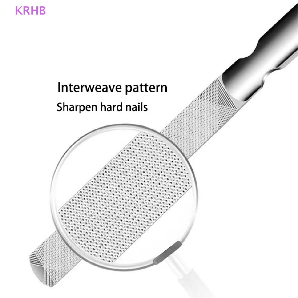 Cây Dũa Móng Hai Mặt Bằng Thép Không Gỉ Chuyên Nghiệp Mới