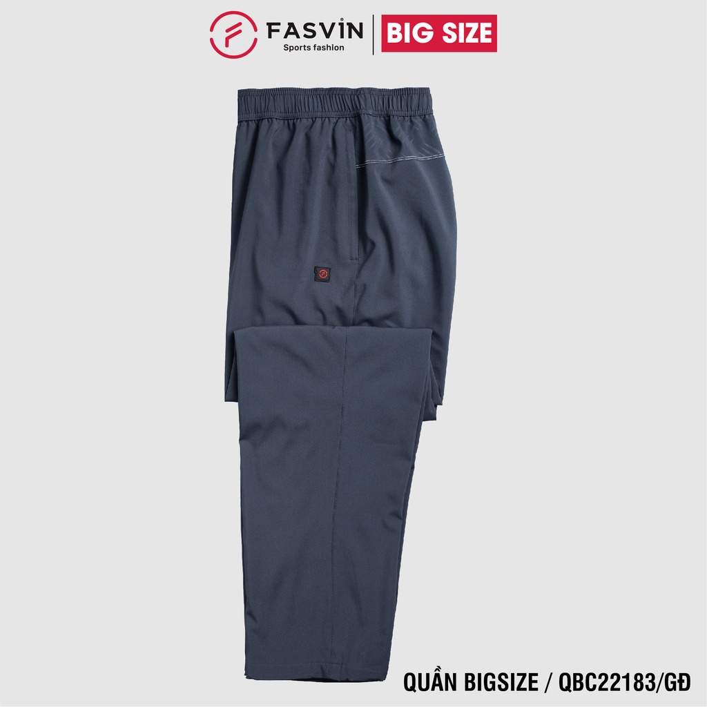 Quần Gió Nam BIG SIZE FASVIN QBC22183.SG Từ 80 Đến 120KG Ống Suông 02 Lớp Vải Đẹp Hàng Nhà Máy Tiện Dụng