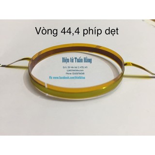 Vòng coil (côn) loa tép 44,4 dây phíp dẹt .-Linh kiện thay thế sửa chữa loa