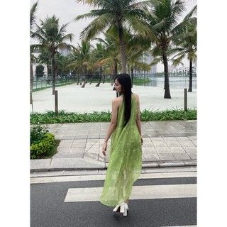 [V321] Váy yếm vạt lệch