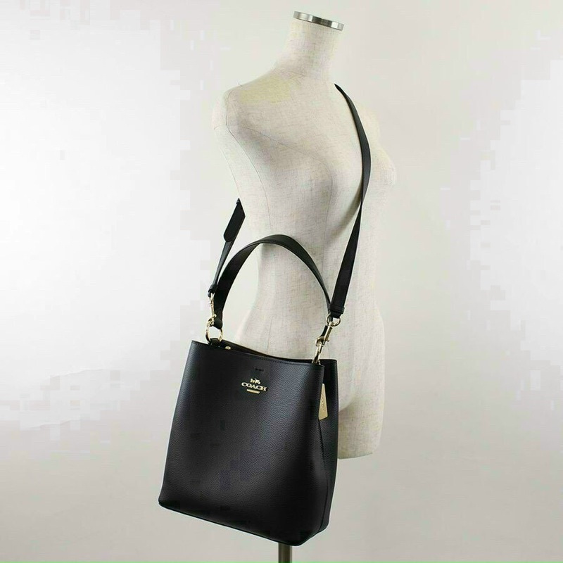 Túi xách Coach Bucket xuất khẩu size to màu đen