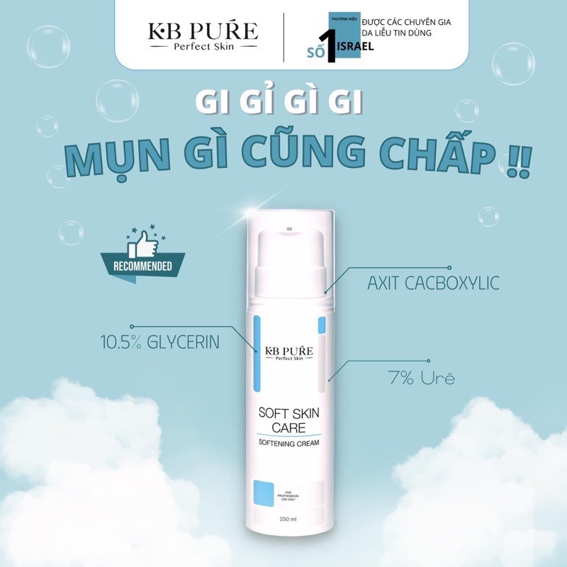 [K.B PURE] KEM LÀM MỀM CỒI MỤN - SOFT SKIN CARE 250 ML