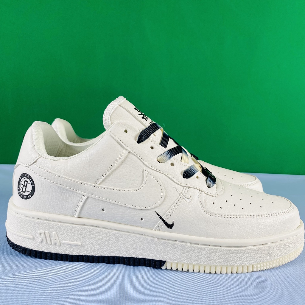 Giày NIKE_AF1 Âm Dương Brooklyn Sail Black, Giày Thể Thao Âm Dương Bản Cao Cấp Hot Trend 2023 Full Phụ Kiện