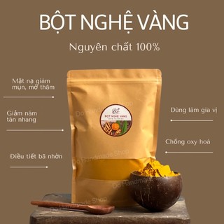 100G ; 250G bột nghệ vàng handmade giảm mụn trên da, làm mờ vết thâm, làm mờ vết nám, tàn nhang trên da