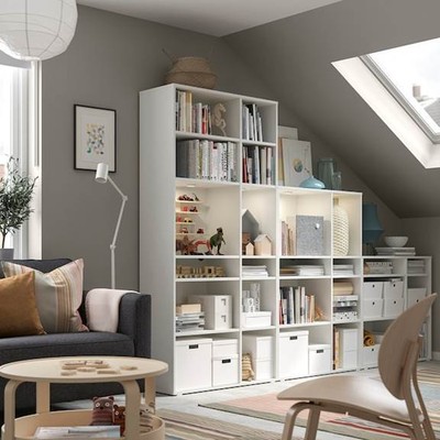 SOSIA, kệ để đồ vật dụng nhiều tầng SHE_075, 285x37x200cm, kệ gỗ Scandi Home