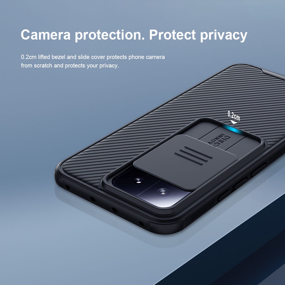 Vỏ điện thoại Nilkin CamShield Pro Vỏ điện thoại Xiaomi Mi 13 Vỏ máy ảnh trượt bảo vệ sang trọng TPU+Vỏ chống sốc PC