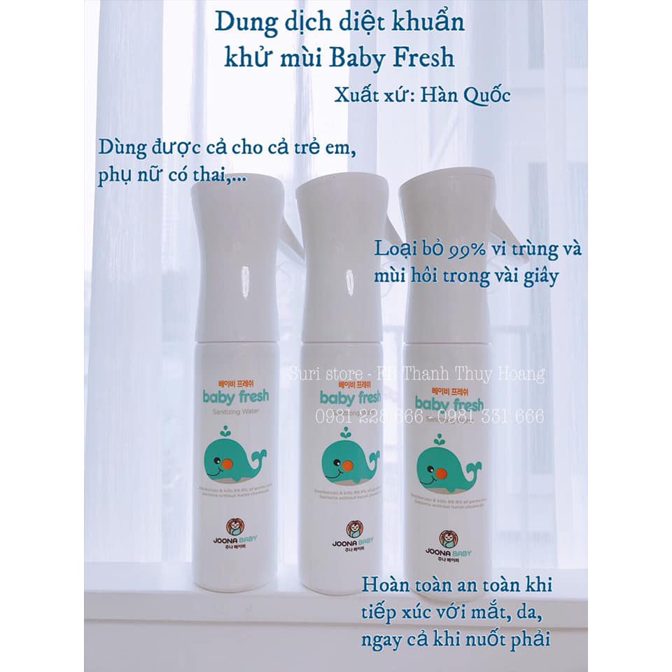 Xịt diệt khuẩn khử mùi Baby Fresh 300ml - JOONA BABY