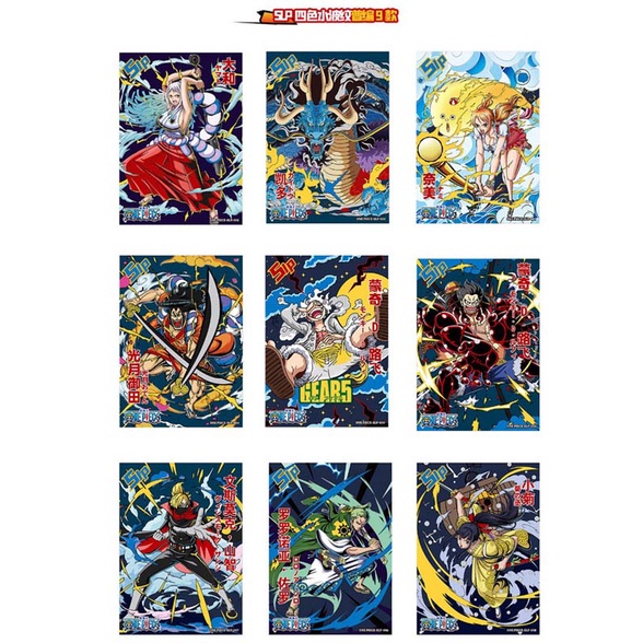 Pack ảnh thẻ ONE PIECE ĐẢO HẢI TẶC GEAR 5 set nhân phẩm card gacha anime chibi quà tặng