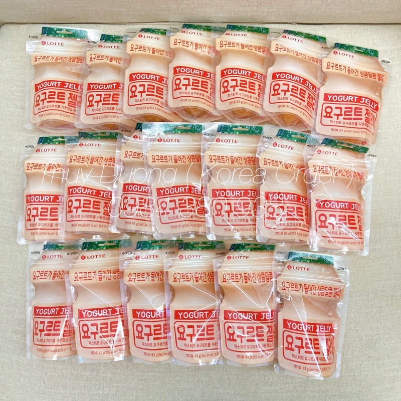 Các loại kẹo chip chip Hàn Quốc. Đủ các vị 한국 젤리.