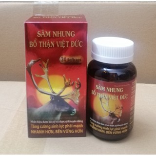 SÂM NHUNG BỔ THẬN TW1 HỘP 1 LỌ 30VIÊN , tăng cường sinh lý nam giới, bổ thận tráng dương, BỔ SUNG VITAMIN TỐT CHO CƠ THỂ