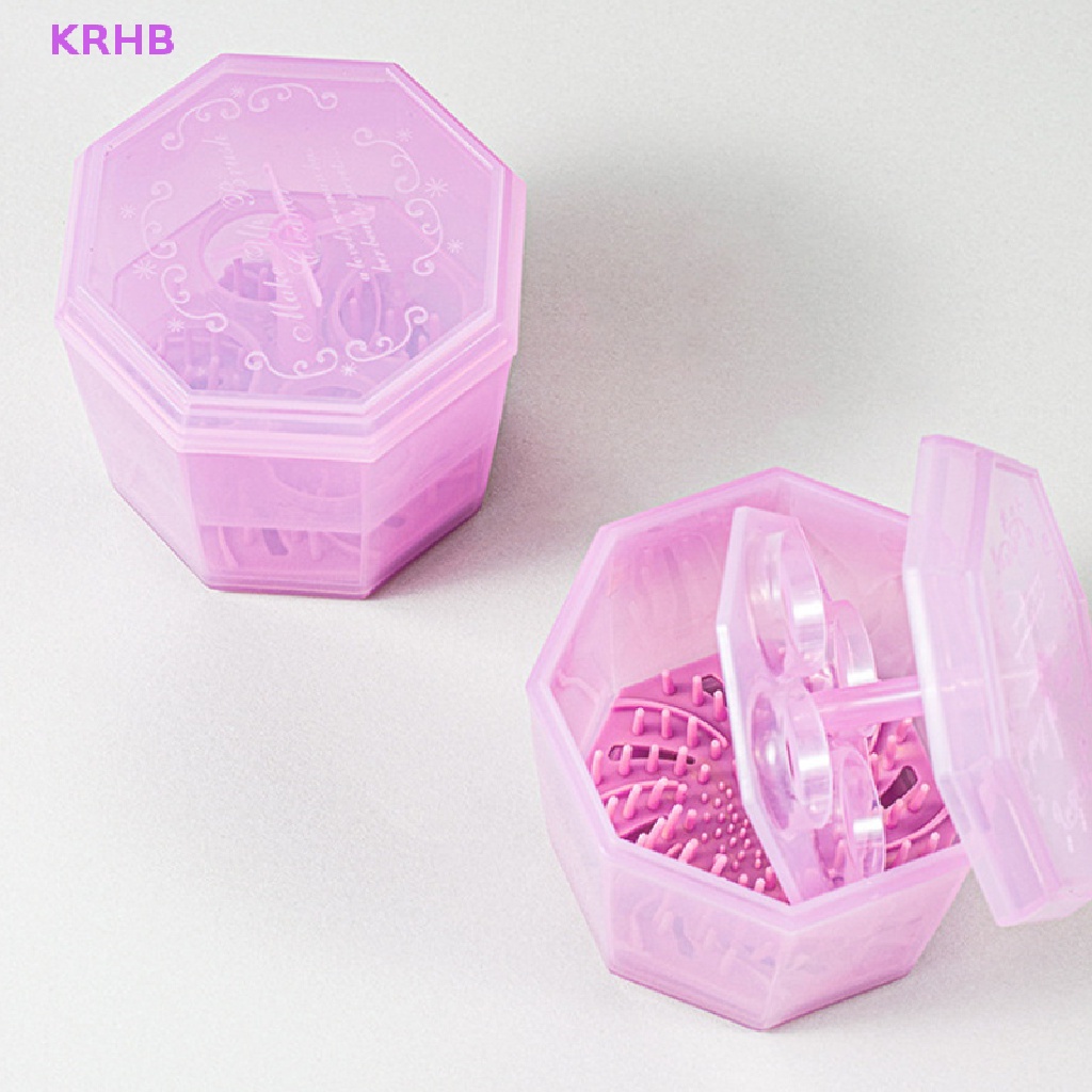 1 Xô Làm Sạch Cọ Trang Điểm Kèm Giá Phơi Khô Tiện Dụng Mới