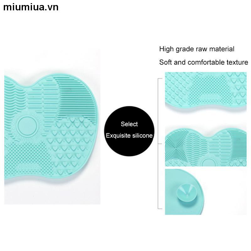 miumiuaMiếng silicon vệ sinh cọ trang điểm tiện dụng
