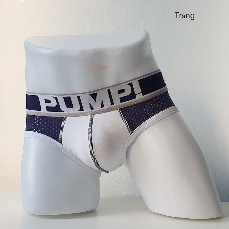 Quần sịp tam giác nam chất thun thông hơi P.389 phối màu đẹp, bản cạp cao thoáng mát, thoải mái
