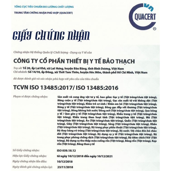 KHẨU TRANG Y TẾ 3 LỚP  - THƯƠNG HIỆU BẢO THẠCH