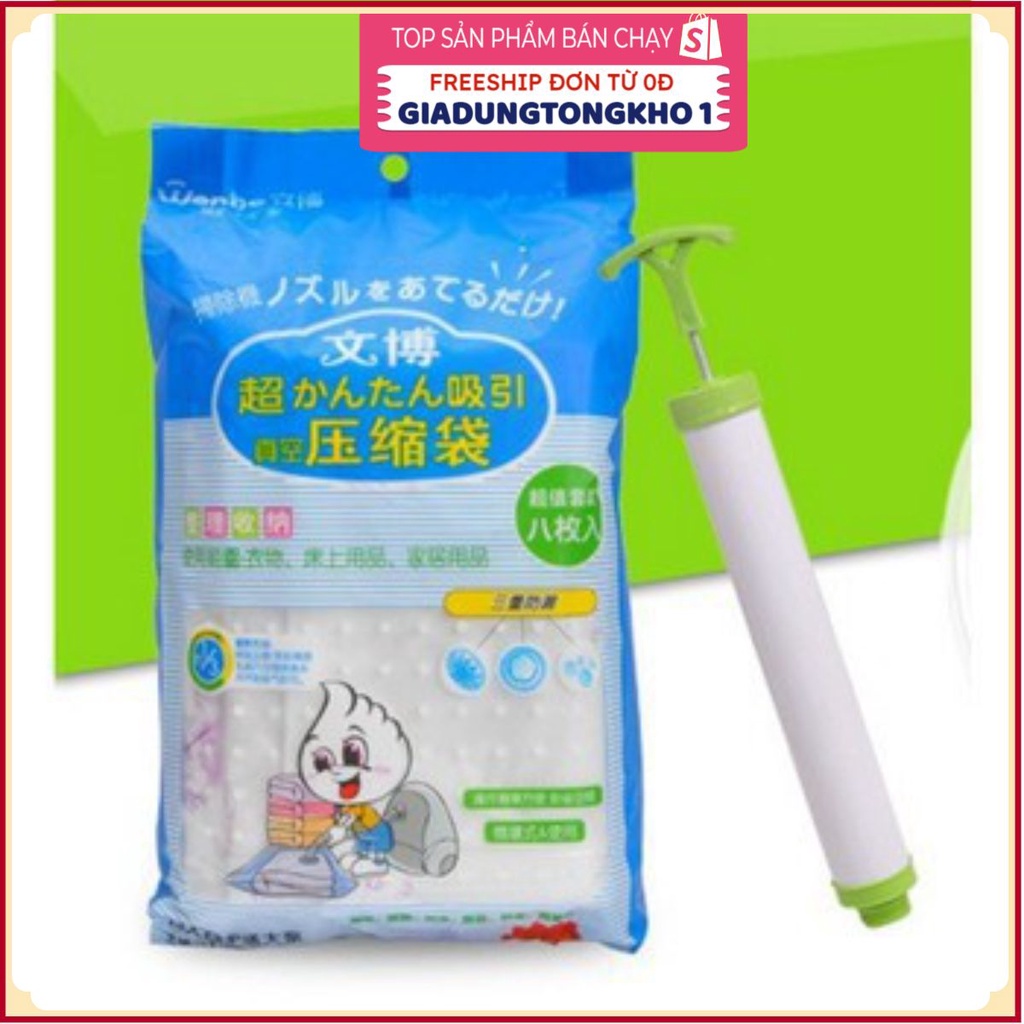 PVN46703 Bộ 8 túi hút chân không Wenbo kèm bơm tay Giá Rẻ