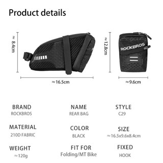Túi xe đạp cốt yên Rockbros Mini