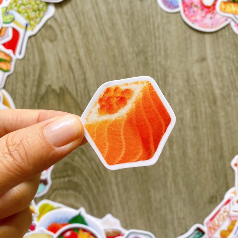 Sticker FOOD - THỨC ĂN  CHỐNG NƯỚC dán trang trí xe, laptop, nón bảo hiểm, vali, đàn guitar, máy tính, ốp điện thoại
