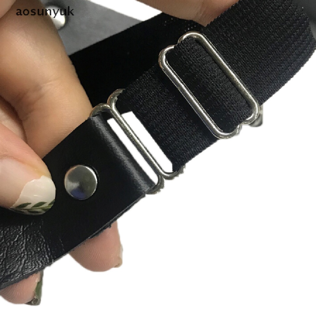 Thắt Lưng Da Có Vòng Khuyên Đeo Chân Phong Cách Punk Harajuku Gợi Cảm Cho Nữ