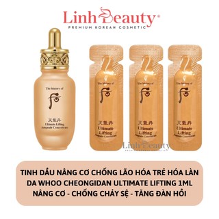 Tinh dầu nâng cơ chống lão hóa trẻ hóa làn da Whoo Cheongidan Ultimate Lifting 1ml