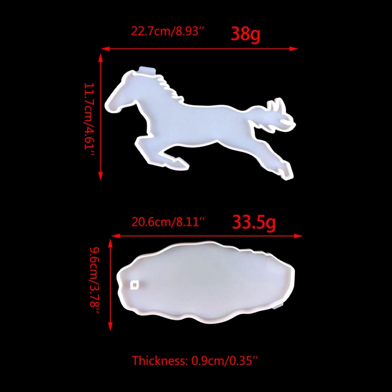 Khuôn Silicone Làm Trang Sức Thủ Công Hình Chú Ngựa Nhảy Độc Đáo