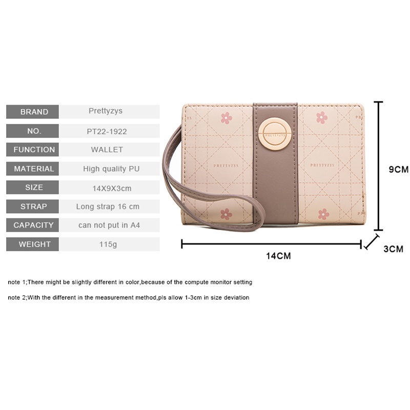 Ví Gấp Cỡ Vừa Đa Năng Thời Trang Cho Nữ