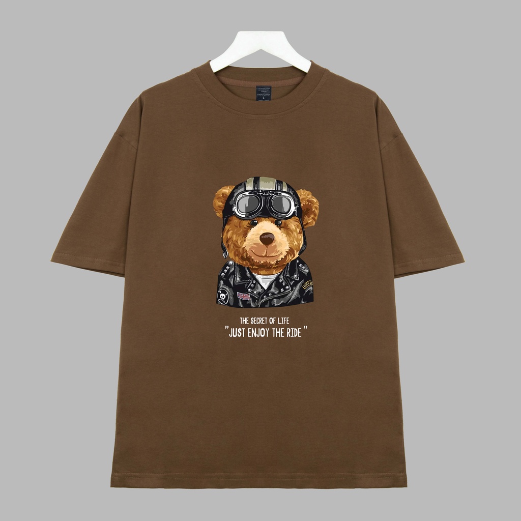 Áo thun GẤU PHI CÔNG Dogo Store , Áo thun unisex nam nữ form rộng oversize chất liệu 100% Cotton