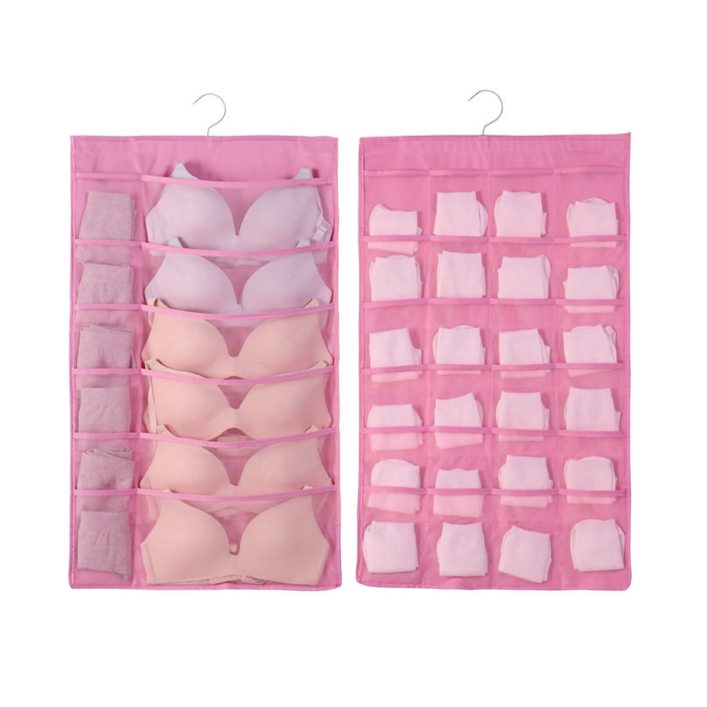 Túi Treo Đựng Đồ Lót Bằng Vải Oxford Hai Mặt Thoáng Khí Sức Chứa Lớn