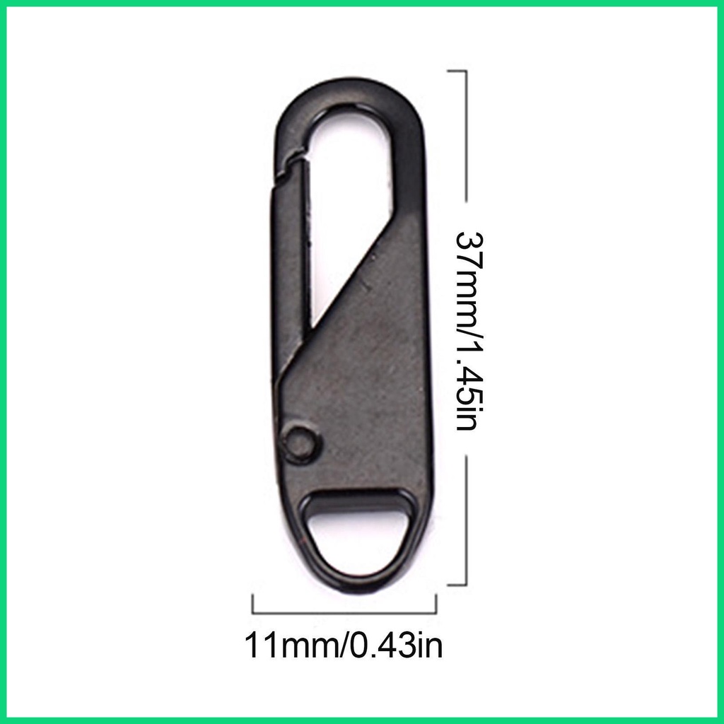 Set 10 Phụ Kiện Khóa Kéo Thay Thế Bằng Kim Loại Thông Dụng Cho Sửa Chữa Dây Kéo