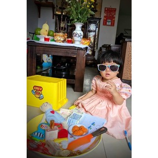 ĐẦM SMOCK TIM THÊU TAY REN