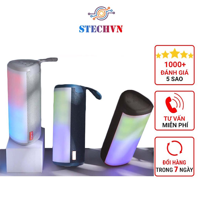 Loa Bluetooth Mini Không Dây Bass Mạnh Có Đèn Led RGB Chính Hãng T-G 357 Cầm Tay Treble Rời Nghe Nhạc Công Suất Lớn