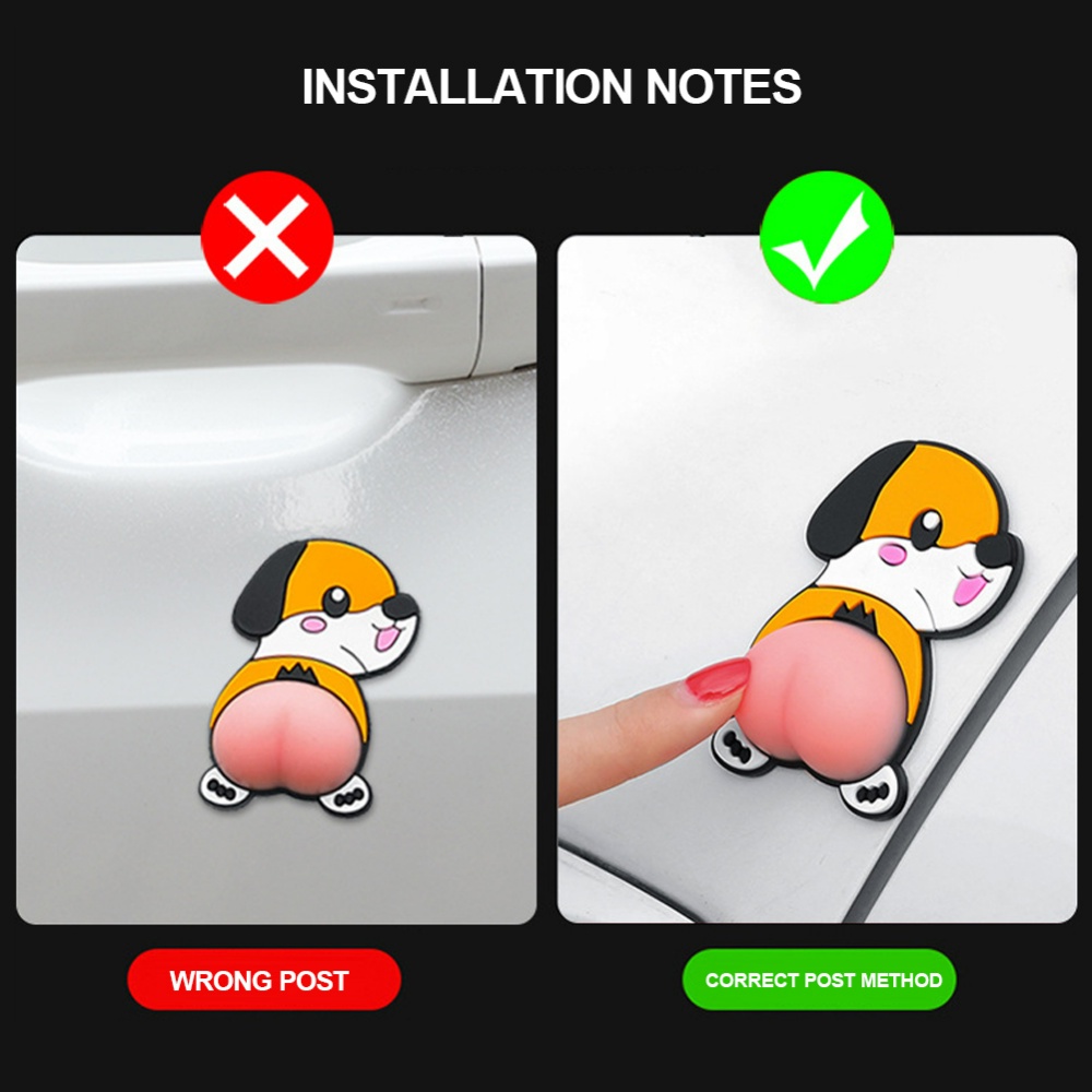 Bộ 2 Miếng Dán Bảo Vệ Kính Chiếu Hậu Xe Hơi Chống Va Chạm Chống Trầy Xước Họa Tiết Hoạt Hình Dễ Thương