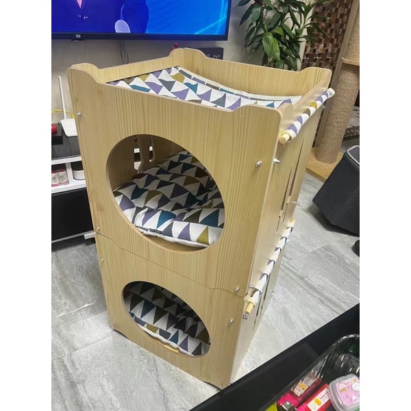 Ổ nằm cho thú cưng 2 tầng rộng rãi, thoáng mát, cực kì bền- feedback xinh iu🥰