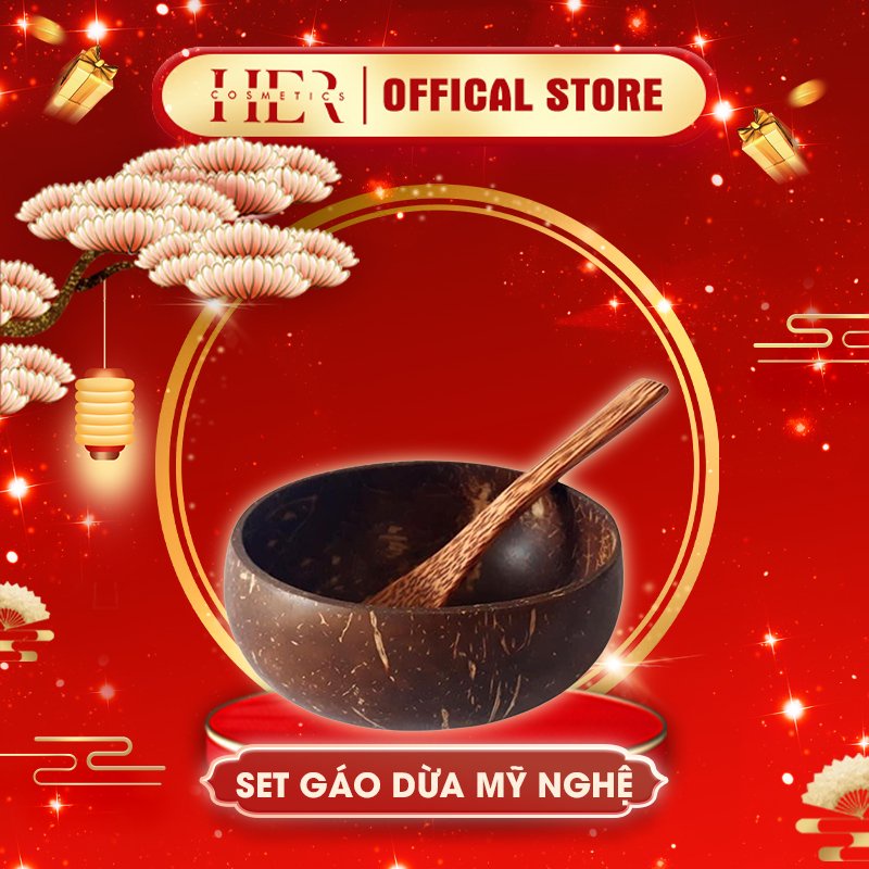 Gáo Dừa Mỹ Nghệ kèm muỗng thìa