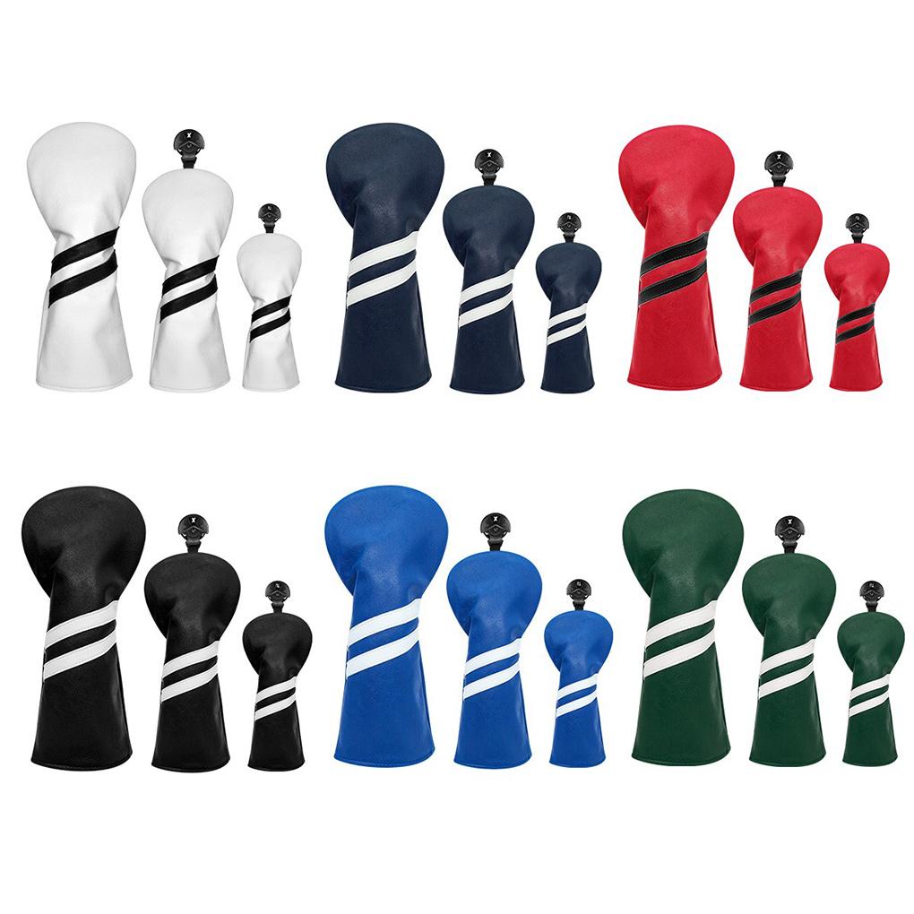 Set 3 Vỏ Bọc Đầu Gậy Đánh Golf Chống Nước Chống Bụi Giặt Được