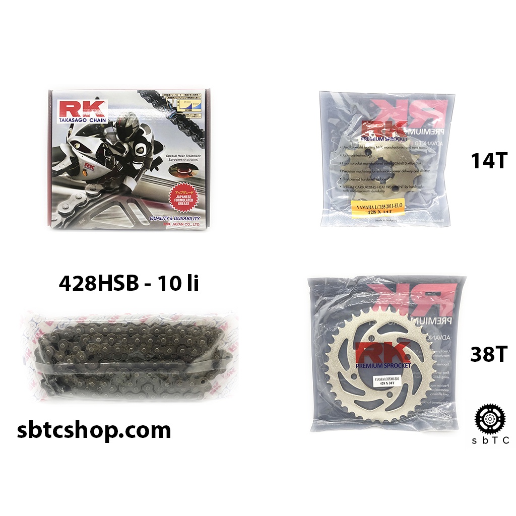 NSD Nhông sên dĩa RK Exciter 135 chính hãng