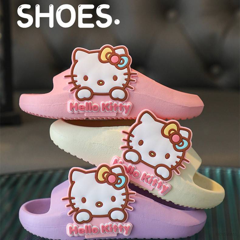 Sanrio Dép Quai Ngang Hình Hello Kitty melody Cinnamon Mùa Hè Dễ Thương Cho Bé Gái